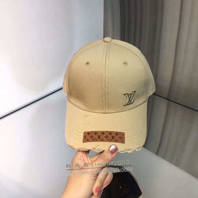 LV爆款男士帽子 路易威登暗紋提花2021早春棒球帽 LV做舊鴨舌帽  mm1265